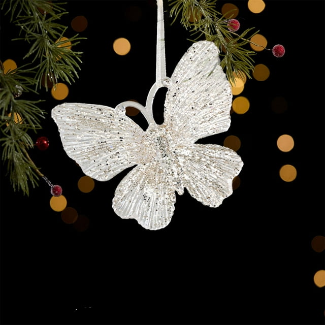 Adornos Navideños: Guirnaldas de Flores, Copos de Nieve y Lazos | Plástico | Multicolor | 1 Unidad | 11 X 10 X 0,5 Cm