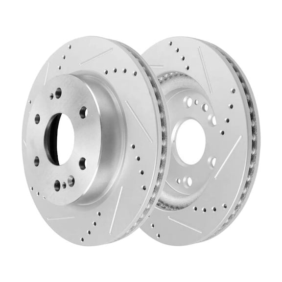 Front Brake Rotor Set - Compatible with 2019 - 2022 Chevy Silverado 1500 2020 2021
