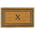 thumbnail image 2 of Periwinkle Border Monogram Doormat (Letter X), 2 of 2