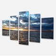 thumbnail image 2 of Beautiful Seascape under Cloudy Sky - Modern Seashore Canvas Art, 2 of 3