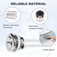 thumbnail image 2 of 2Pcs 38Mm Toilet Dual Flush Round Head Push Button Electroplating Water Tank Valve Accessory, Toilet Accessory for Shower Room Toilet Bathroom, 2 of 5