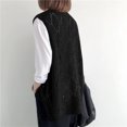 thumbnail image 4 of Wyobmus Womens Sweater Vest Spring Fall Crochet Hollow Out Knitted Pullover Tops Sleeveless Sweaters Tank Tops Beach Cover Ups A-Black, 4 of 6