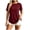 Z44 Wine, variant on Mifsaly Women's Athletic Shirts & Tees Back Buttons Crewneck Short Sleeve T-Shirts Lightweight Breathable Comfy Curved Hem Workout Undershirts Black,S