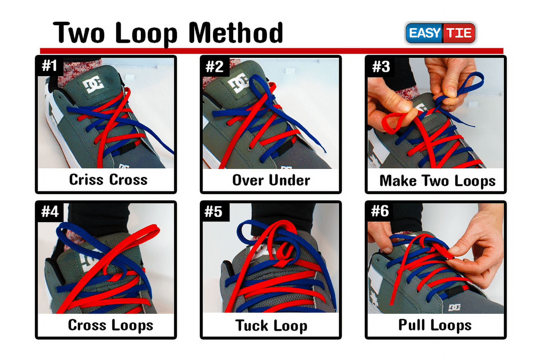 how to tie a shoelace easy