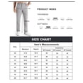 thumbnail image 3 of SOKJ Mens Golf Pants-Stretch Work Dress Pants Quick Dry Lightweight Casual Comfy Trousers with Pockets Ice Gray Blue（Size XS-XXXL）, 3 of 6