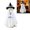 Black, variant on Haullowin Halloween Decorations Outdoor, Spooky Halloween Ghost Decor With Hat,Festival Ourdoot Ghost Decorations For Front Porch Yard 23In