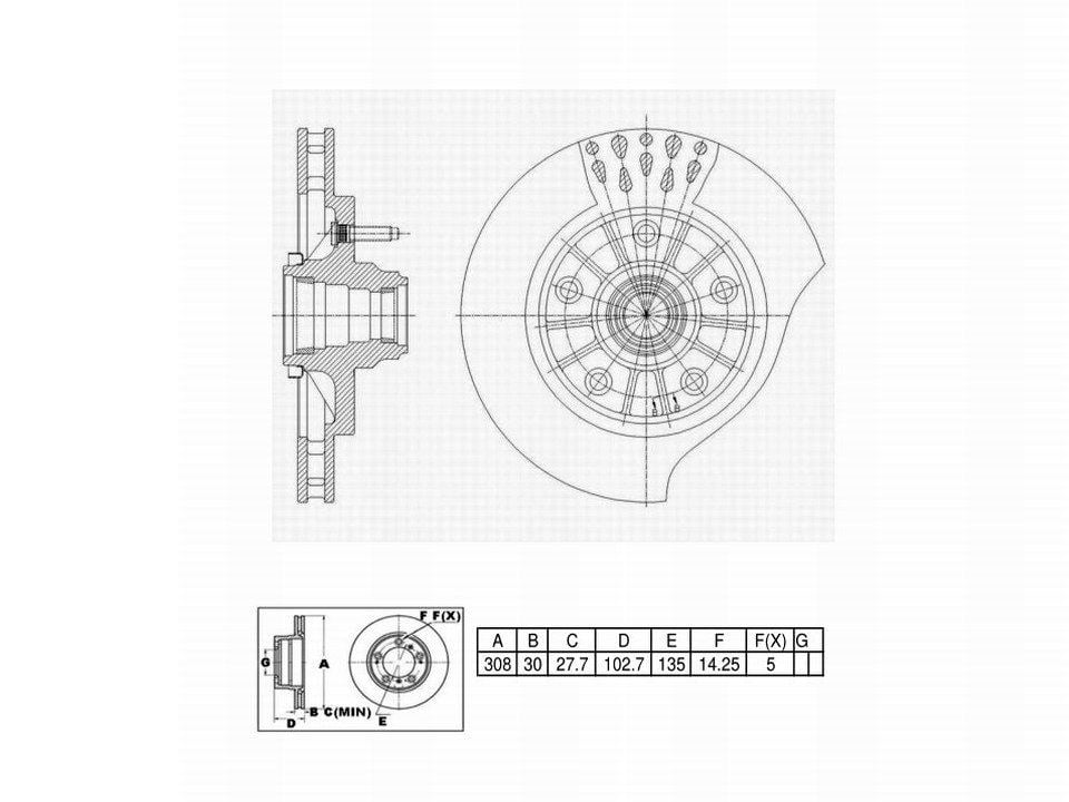 Winstop Brake Rotor and Hub Assembly, Front WS234890, Ford Expedition 2000-1997