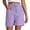 Light Purple, variant on Casual Drawstring Shorts With Large Pockets Lightweight Comfort Stretch Fabric For Summer Everyday Wear