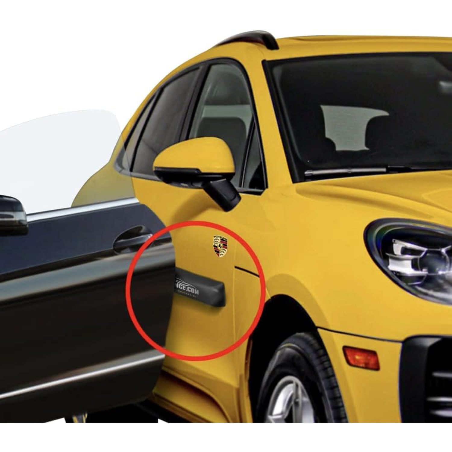 Car Door Dent Protector (2 Doors Pack) Removable Soft Cushion