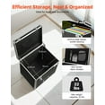 thumbnail image 5 of Portable File Storage Box with Lock & Telescopic Handle - 15.6x12.6x15 Inch Mobile Business Case for Office, Home, Hospital, Bank Use, 5 of 11
