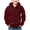 Wine, variant on Nwiuh Boys Sweatshirts Long Sleeve Fleece Hoodie Thick Fashion Plain Hooded Pullover for Teens Fall Kids Clothes (Wine, 16-17 Years)