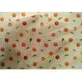 thumbnail image 4 of oneOone Cotton Silk Fabric Leaves & Orange Fruit Printed Craft Fabric BTY 42 Inch Wide, 4 of 4