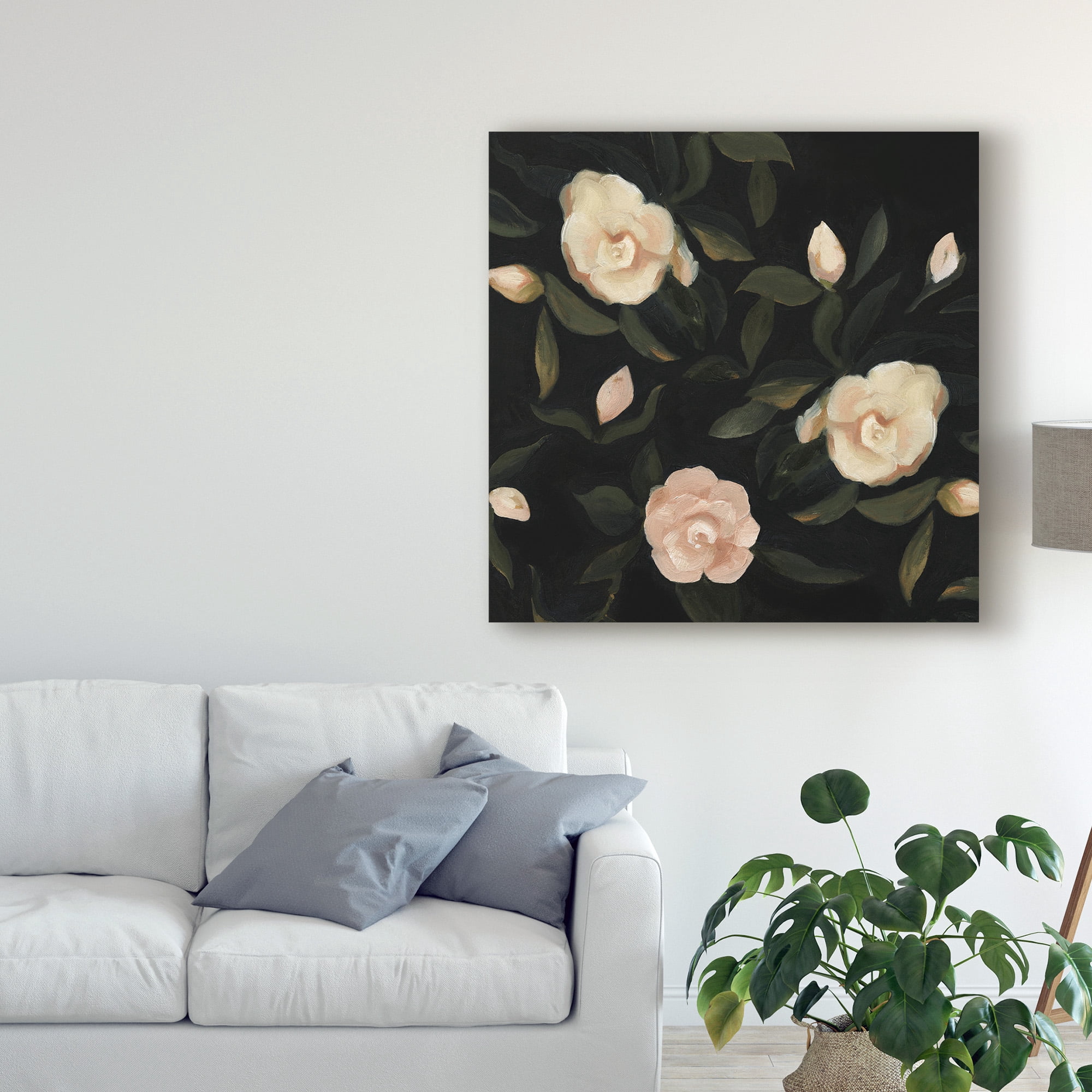 Trademark Fine Art 'Evening Gardenias I' Canvas Art by Emma Scarvey