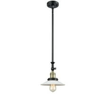 Innovations Lighting 206 Halophane Halophane 9" Wide Adjustable Mini Pendant - Black