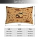 thumbnail image 2 of Fotbe Brown Mushrooms Funda de Almohada Decorativa Estilo Occidental, Lujo en Algodón, Fundas para Almohadas King, Cojín Estampado para Decoración del Hogar-20"x30", 2 of 6