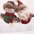 thumbnail image 2 of Adornos navideños de Feliz Año Nuevo 2023, regalo de Navidad de bricolaje, muñeco de nieve de Papá Noel, colgante de árbol, muñeco para colgar, decoraciones para Navidad, decoración del hogar, 2 of 5