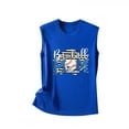 thumbnail image 4 of EQWLJWE Hauts d'Été pour Femmes Hauts pour Femmes en Liquidation Mode Femmes Imprimé Col Rond Sans Manches Chemises Tuniques Tee Tops, 4 of 5