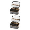 thumbnail image 2 of Inteprter Bolsas de cosméticos de belleza Organizador de artículos de tocador multifuncional de gran capacidad Diseño de cremallera Paquete de Type2 NO2 Inteprter CBP252025, 2 of 5