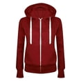 thumbnail image 4 of Sweat à Capuche Léger et Décontracté pour Femmes avec Poche Zippée pour Usage Quotidien en Automne et Saisons, 4 of 4