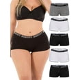 thumbnail image 2 of B2BODY Women's Panties Cotton Boyshort Underwear Small to Plus Sizes Multi-Pack, 2 of 9