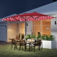 thumbnail image 2 of Outsunny Double-Sided Sun Umbrella Garden Parasol Patio Sun Shade Outdoor, 2 of 10