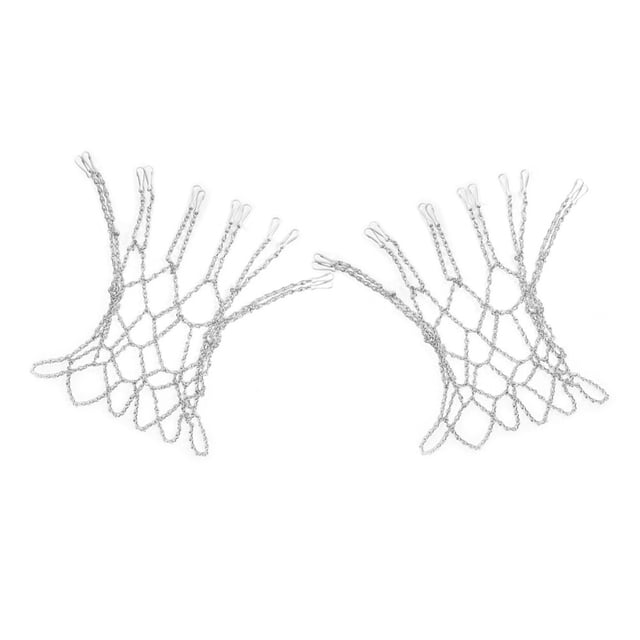 STRANDCHIC Metal Chain Basketball Net Rust Proof for Outdoor Courts 2 Pcs