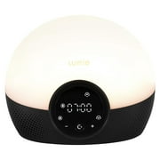 Lumie Bodyclock Glow 150 LED Wake-up Light Sunrise Alarm Clock, Sunset Feature, Sleep/Wake Sounds, Black