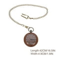 thumbnail image 2 of OULII Men's Alloy Pocket Watch 1 Pack Timekeeping Vintage Style Design, 2 of 6