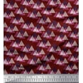thumbnail image 1 of Soimoi Poly Georgette Fabric Triangle Small Printed Fabric 1 Yard 52 Inch Wide, 1 of 1