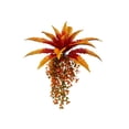 thumbnail image 2 of AYktou Fall Artificial Hanging Plants, 31.5 Inch Orange Fern Hanging Basket Plants Props Fall Leaves Garland, Autumn Wall Hanging Leaf Vines for Thanksgiving Halloween Door Frame Fireplace Decor, 2 of 8