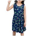 thumbnail image 2 of Summer Savings Clearance! Edvintorg Girls Summer Dress Toddler Baby Girls Sleeveless Casual Beach Dresses Graphic Print Children's Dress 3-15 Years, 2 of 3