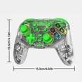 thumbnail image 3 of Controlador De Juegos Inalámbrico Gamepad De Consola Multiplataforma Para Switch Pro Gamepad Transparente (Verde) WDOplteas Para estrenar, 3 of 3