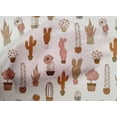 thumbnail image 5 of oneOone Silk Tabby Fabric Leaves & Floral Block Printed Fabric 1 Yard 42 Inch Wide, 5 of 5