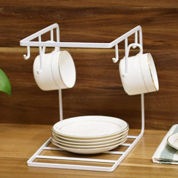 Lot De 6 Porte-gobelets Rustiques Sous Armoire Avec 12 Crochets De