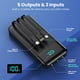 thumbnail image 2 of Cargador portátil Power Bank 40800 mAh con 3 cables integrados, 2 of 8
