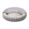 thumbnail image 4 of Round Plush Pet Bed for Dogs and Cats, Semi Enclosed Warm Sleeping Nest, Machine Washable Soft Cotton, 4 of 6