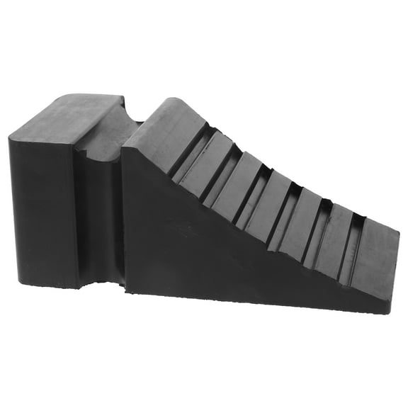NUOLUX 1Set Automotive Tire Wheel Chock in Black Color for Motorcycle Bicycle Safe Stopping
