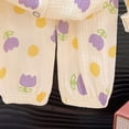 thumbnail image 7 of CAUYDY 5-6T 7-8Y 9-10Y Kids Sleepers Girl Clothing for Child Long Sleeve Top Elastic Waist Pants 2PCS Fall Winter Set Girls Pjs Sizes 7-8 Years,Purple, 7 of 7
