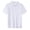 White, variant on Staron Women's Summer Loose Shirt Plus Size Button Down Collar Short Sleeve Casual Basic Fashion Top, Dark Blue 3XL