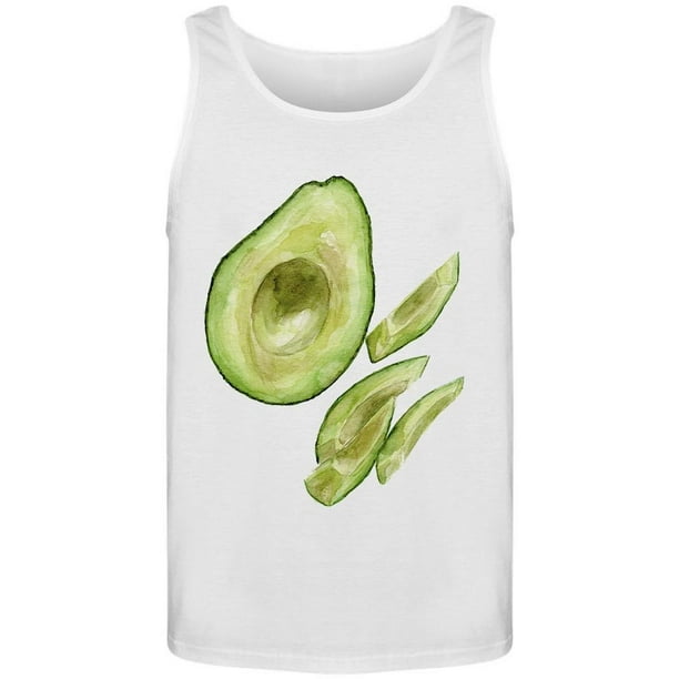Watercolor Sliced Avocado Tank Men S Image By Shutterstock Walmart Com