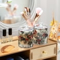 thumbnail image 6 of Red Bird Snow Tree Christmas Vintage Translucent Plastic Cans Storage Canisters with Lid Set of 4, 6 of 7