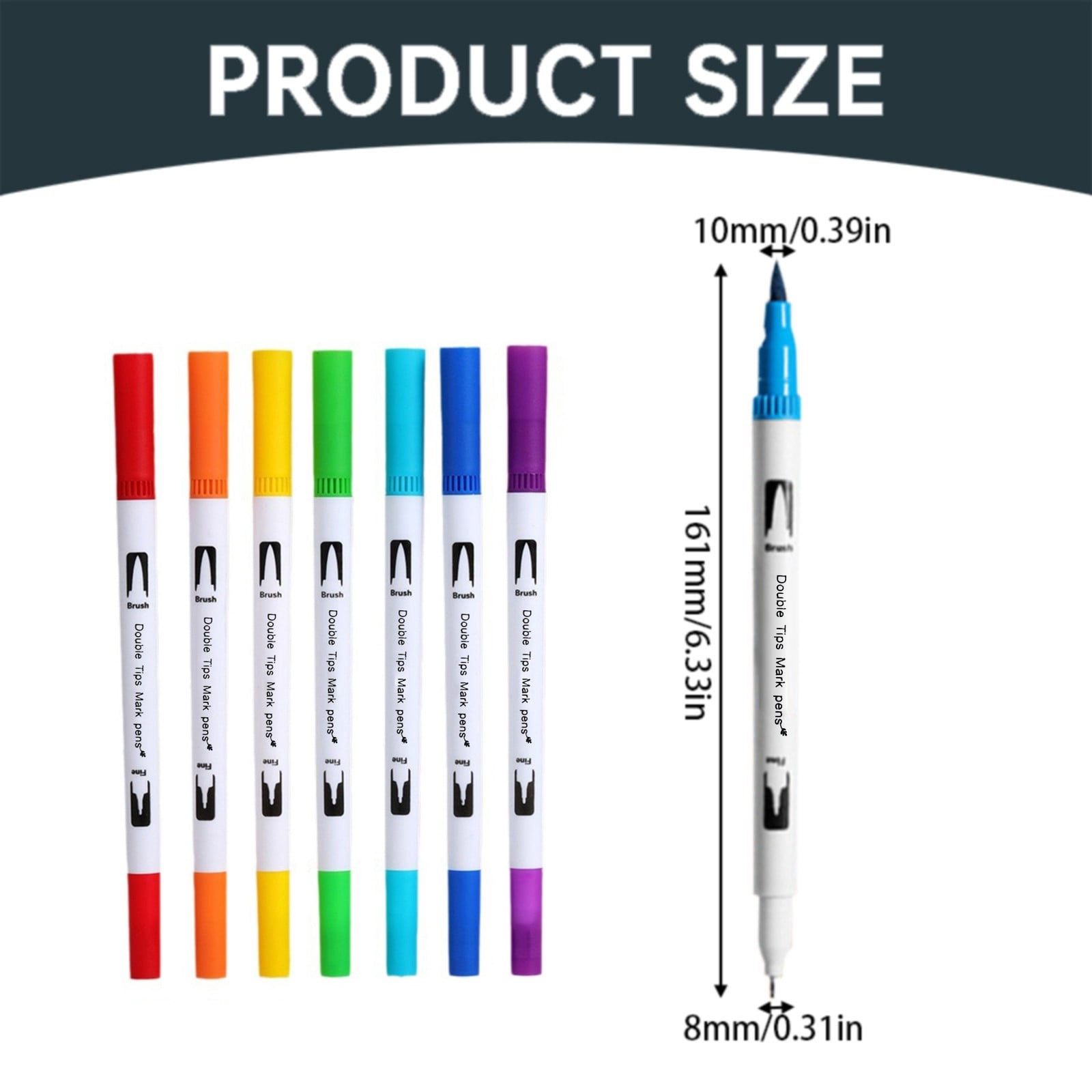 Clearance Pencil curler under $6,Brush Marker Pens 24 Colors Art Markers With Fine And Brush Tip Coloring Markers For Adults Markers For Journaling Calligraphy Drawing Sketching Doodling Illust