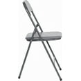 thumbnail image 4 of Favory 5-Piece Multipurpose Folding Card Table and Chairs Set for 4 Players, Padded Top Portable Square Folding Table and Chairs Set, Gray, 4 of 11