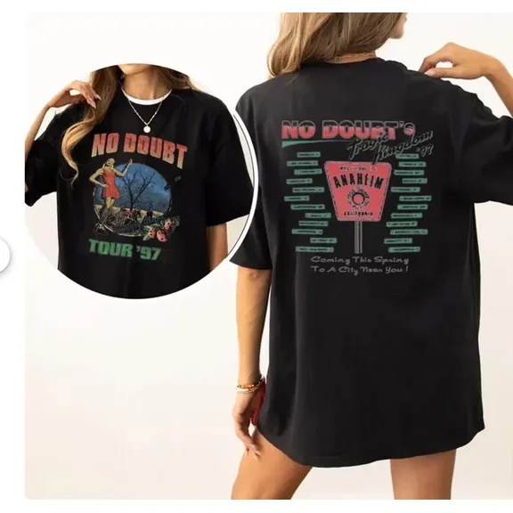No Doubt Tragic Kingdom Tour '97 T-shirt, Vintage Rock Band Tee