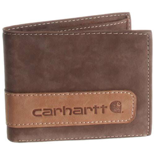 Carhartt - Mens Leather Two Tone Bifold Wallet - Walmart.com - Walmart.com