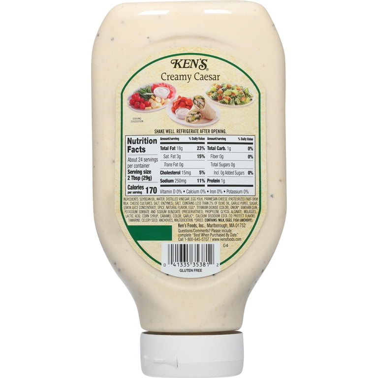 Ken's Steak House Creamy Caesar Dressing, Topping & Spread 24 fl oz Ken's Steak House Creamy Caesar Dressing, Topping & Spread 24 fl oz