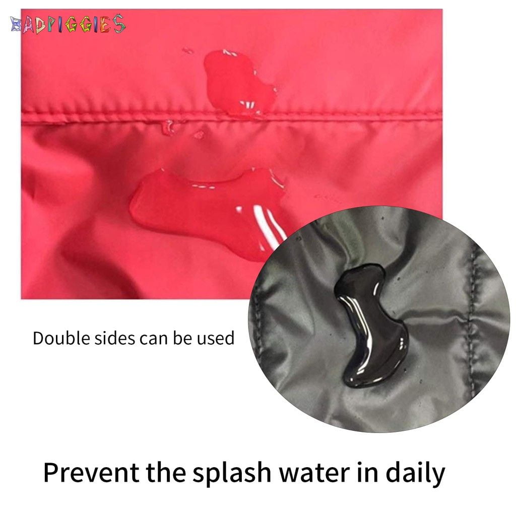 BadPiggies Double Sides Dog Vest Coat Winter Waterproof Pet Jacket for Small Medium Large Dogs (XL, Red)