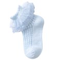 thumbnail image 2 of Musuos Little Girls Frilly Socks, Soft Lace Ruffle Socks Kids Cute Summer Mesh Socks, 1-10+ Years, 2 of 2