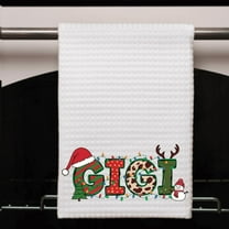 Gigi Christmas Gift Hand Towel 16x24 Waffle Weave