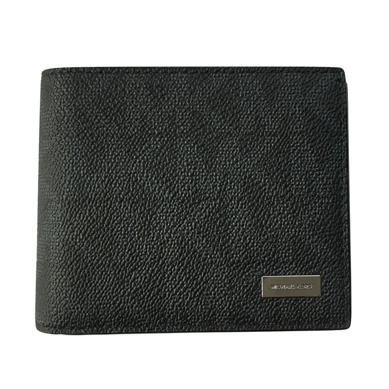 Michael Kors Jet Set Mens Billfold with Passcase Wallet Black 128.00 MSRP